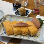 蕎麦 たかま - だし巻き玉子　薄口醤油