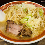 らーめん てら - 極太にんにく醤油（麺半分 ニンニク）930円