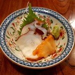 杉乃屋 - 北海タコ刺、赤貝刺