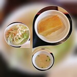 Vientai - サラダとスープとうわさのタイの焼きプリン~めちゃ甘あま~w♪