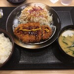 Matsunoya - 2018/10/04 ロースかつ定食