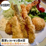 農家レストラン 森の栞 - ミックスフライ定食　Instagram@eiyasu77
