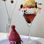 雨虹 - ■桃パフェ (R5.6/21～)
            ■ハスカップケーキ