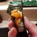 末広寿司 - ◇ウニの手巻き