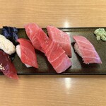 Sushiro - 天然本鮪と天然インド鮪食べ比べ、1,080円