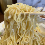 Chiisha - 極細にに刻んだ葱が絡んだ中細ストレート麺