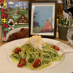 Fortune comes in at the merry gate - 海老のジェノベーゼパスタ