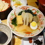 おぐ羅 - おでんと出汁茶漬け定食 (￥1,485)