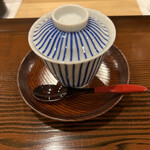 勢麟 - 原木椎茸の茶碗蒸し、出汁は鯛の身から