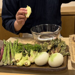 勢麟 - 本日の天ぷら食材