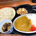 みのがさ - ミニカレーセットとゲソ天