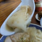 純とんこつ無双 - ワンタンはもっちり❗