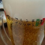 俺のフレンチ・イタリアン - まずはビール（４８０円）。