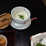 宮島温泉 滝の荘 - じゃがいものスープ冷製です。美味しい