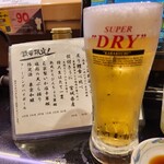 Mawashisushi Katsu Katsu Midori - 生ビール