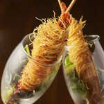 居酒屋 黒電話 - ガーリックシュリンプで乾杯