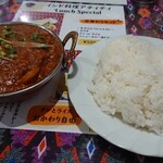 インド・ネパール料理 Atithi - マトンドピアジャとライスは日本米