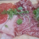 俺のフレンチ・イタリアン - シャルキュトリーの盛り合わせ（５８０円）。