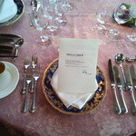 日和庵 - 我々のテーブルセッティング　う～ん高級感ある！