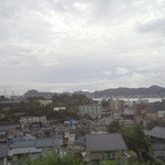 日和庵 - 窓からの眺望　関門橋が見えます。