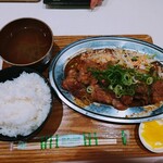 Nikushokudou Hanashin - 令和5年6月
                        トンテキ定食ガーリックL 1500円