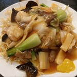 龍海閣 - 五目かた焼きそば