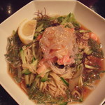 銀座アスター - 伊勢丹新宿店限定、蟹とじゅんさいの冷麺（冷麺という名称ですが、いわゆる冷やし中華です）