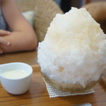 埜庵 - お母さんが食べた白桃（900円）。