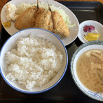 長妻食堂 - アジフライ定食