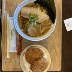 レストラン 大宝 - 小小　小タレカツ丼　小ラーメン