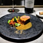 French Restaurant ensia - ラムロースのパイ包み　ラタトゥイユ