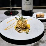 French Restaurant ensia - サマートリュフ　エッグとスフレ揚げ　オニオンソース