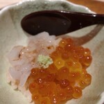 名古屋 栄 鮨 栄華 - 白えびといくらのミニ丼