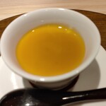 名古屋 栄 鮨 栄華 - 名古屋コーチン卵の茶碗蒸し　ウニソース掛け