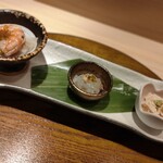 名古屋 栄 鮨 栄華 - 前菜三種