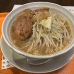 Ramen Chuudoku - 豚ラーメン小野菜普通、背脂普通