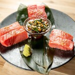 Assortment of three types of tuna