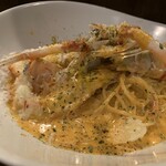 MILLE FIORI - 手長海老のトマトクリームソース　スパゲッティ（大盛り）