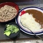 名代 富士そば - 2016/06/08 カレーセット（もりそば）