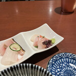 酒肴場 屯 - ヒラスズキ、金目鯛、マコガレイ