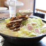 焼肉 はせ川 - 大鍋で運ばれてきた苦郎ラーメン