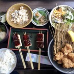 オアシス - 豆腐田楽と畑のお肉の唐揚げ御膳