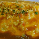 ランチハウス ペーパームーン - 令和5年6月
            Cカレーオム 税込730円
            ピラフ味のパスタライス