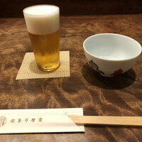 侘家古暦堂 祇園花見小路本店 - ビールで乾いた喉を潤します♪