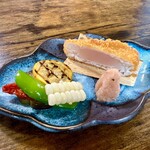 お食事処 だんらん日和 - 本日のランチ(\1.980) 黒皮カジキのフライと初夏野菜