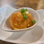 お食事処 だんらん日和 - 本日のランチ(\1.980) 前菜：海老のチリソース