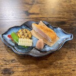 お食事処 だんらん日和 - 本日のランチ(\1.980) 黒皮カジキのフライと初夏野菜