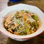 お食事処 だんらん日和 - 本日のランチ(\1.980) 自家製トマトドレッシングのサラダ