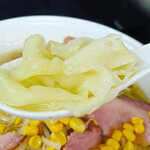 手打 焔 - ワンタンは皮だけですが、食感も有りとても美味しかったそうです(・∀・)