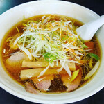 手打 焔 - 「手打ちネギチャーシューメン」です☆ 運ばれた時は感動して少しウルっときました。・゜・(ノД`)・゜・。